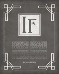 If by Rudyard Kipling - Ornamental Border Gray | Obraz na stenu