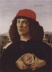 Portrait of a Man with a Medal of Cosimo the Elder | Obraz na stenu