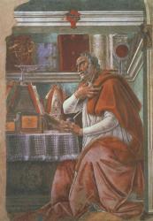 Saint Augustine in his Cell | Obraz na stenu