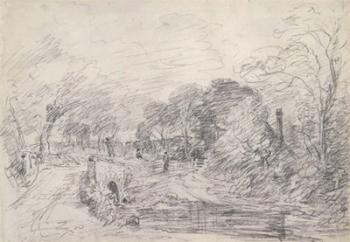 A Bridge Near Salisbury Court | Obraz na stenu