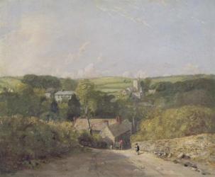 A View of Osmington Village with the Church and Vicarage | Obraz na stenu