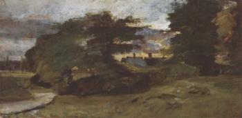 Landscape with Cottages | Obraz na stenu