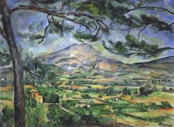 Mont Sainte-Victoire with Large Pine Tree | Obraz na stenu