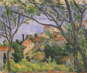 View of L'Estaque Through the Trees | Obraz na stenu
