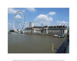 The London Eye and the Aquarium | Obraz na stenu