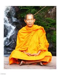 Abbot of Watkungtaphao in Phu Soidao Waterfall | Obraz na stenu