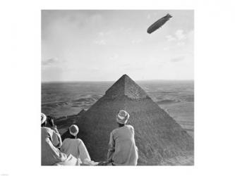 The Graf Zeppelin's Rendezvous with Pyraminds of Gizeh, Egypt | Obraz na stenu