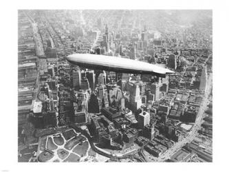 USS Los Angeles Airship Over Manhattan | Obraz na stenu