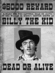 Billy The Kid Wanted Poster | Obraz na stenu