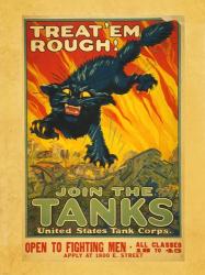 Treat Em Rough Join the Tanks | Obraz na stenu