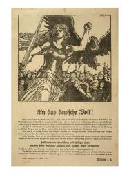 Franz Stassen - WWI - An Das Deutsche Volk | Obraz na stenu
