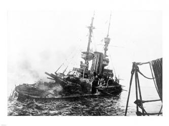 HMS Irresistible Abandoned March 18,1915 | Obraz na stenu