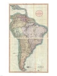 1807 Cary Map of South America | Obraz na stenu