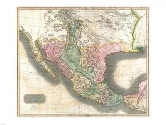 1814 Thomson Map of Mexico and Texas | Obraz na stenu