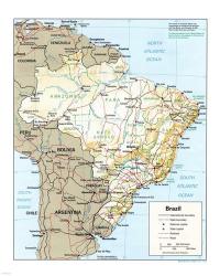Brazil Map | Obraz na stenu