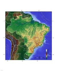 Brasilien Map | Obraz na stenu