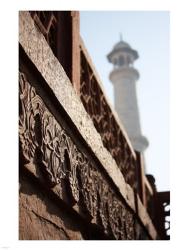 Close up of Carving at the Taj Mahal, Agra, Uttar Pradesh, India | Obraz na stenu