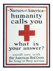 Nurses of America Humanity Calls You Enroll now with the Red Cross | Obraz na stenu