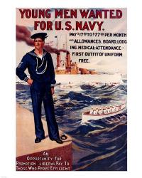 Navy Recruiting Poster, 1909 | Obraz na stenu