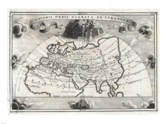 1700 Cellarius Map of Asia, Europe and Africa | Obraz na stenu