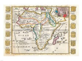 1710 De La Feuille Map of Africa | Obraz na stenu
