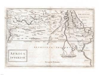 1730 Toms Map of Central Africa | Obraz na stenu
