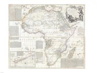 1794 Boulton and Anville Wall Map of Africa | Obraz na stenu