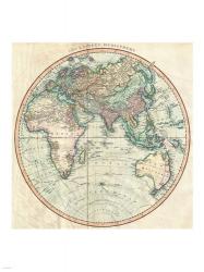 1801 Cary Map of the Eastern Hemisphere | Obraz na stenu