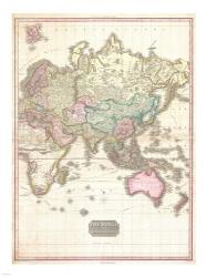 1818 Pinkerton Map of the Eastern Hemisphere | Obraz na stenu