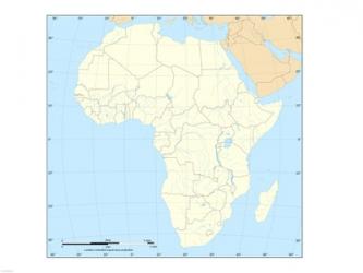 Map of Africa | Obraz na stenu