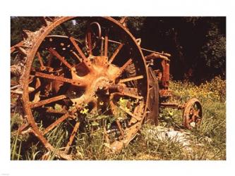 Abandoned Tractor Near Mississippi River Bank | Obraz na stenu