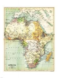 Map of Africa 1885 | Obraz na stenu