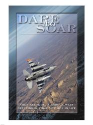 Dare to Soar Affirmation Poster, USAF | Obraz na stenu