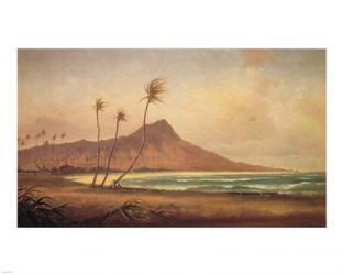 Gideon Jacques Denny - 'Waikiki Beach', oil on canvas, 1868 | Obraz na stenu