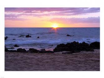 Keawakapu Beach Sunset Long Exposure | Obraz na stenu
