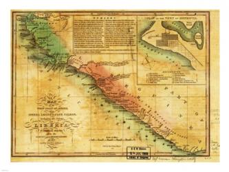 Map of West Coast of Africa 1830 | Obraz na stenu