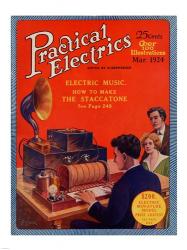 Practical Electrics March 1924 Cover | Obraz na stenu