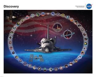 Space Shuttle Discovery Tribute Poster | Obraz na stenu