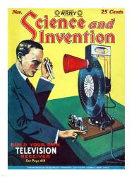 Science and Invention Nov 1928 Cover | Obraz na stenu