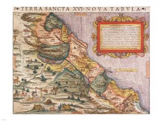 Sebastian Munster, Ptolemy. Terra Sancta XVI | Obraz na stenu