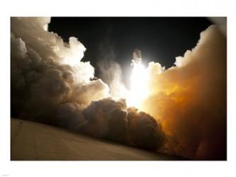 STS-130 Exhaust Cloud Engulfs Launch Pad 39A | Obraz na stenu