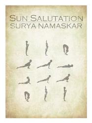 Sun Salutation Chart | Obraz na stenu