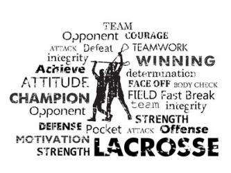 Lacrosse Text | Obraz na stenu