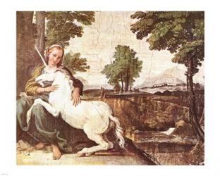 Domenichino Unicorn Pal Farnese | Obraz na stenu