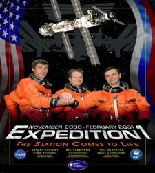 Expedition 1 Crew Poster | Obraz na stenu