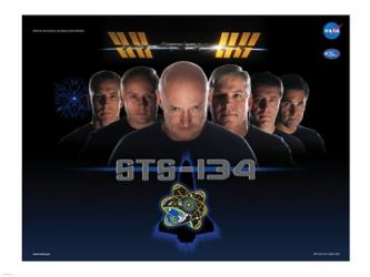 NASA STS-134 Official Mission Poster | Obraz na stenu