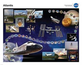 Space Shuttle Atlantis Tribute Poster | Obraz na stenu