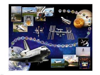 Space Shuttle Atlantis Tribute 1 | Obraz na stenu