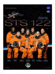 STS 122 Mission Poster | Obraz na stenu