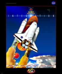 STS 123 Mission Poster | Obraz na stenu